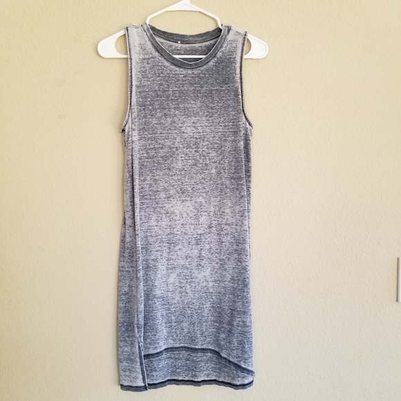 Marble Gray Casual Scoop Neck Tunic Dress - Picture 4 of 6